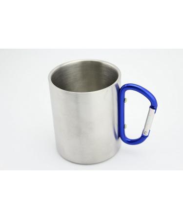 Finex 2pcs Set 11oz Stainless Steel Travel Mug with Carabiner Handle - Ideal for Outdoor Activities and Home Office Use - Buy Online on GoSupps.com