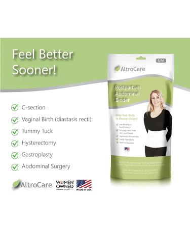 AltroCare 3 Panel Postpartum Abdominal Binder & Belly Band - Size S/M (30-45) | Pack of 1 - Buy Online on GoSupps.com