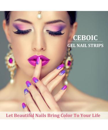 Semi Cured Gel Nail Wraps 22PCS White Glitter Gel Nail Polish Strips Soft Self-Adhesive Gel Nail Stickers Salon-Quality Manicure Set Long Lasting Nail Gel Polish Strips UV/LED Lamp Required - Buy Online on GoSupps.com