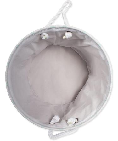 Bone Dry Lattice Paw Print Small Round Pet Storage - White/Gray - Buy Online on GoSupps.com