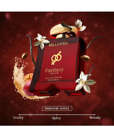 BELLA VITAS Mood Collection Fantasy Eau De Parfum for Him with Apple Cinnamon Musk and Vanilla |Premium Long Lasting Fragrance Perfume for Men 100 ML - Buy Online on GoSupps.com