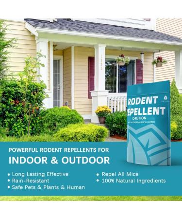 SUAVEC Rodent Repellent 8 Pack - Peppermint Oil Mouse and Rat Deterrent for House, RV, and Outdoor Use - Buy Online on GoSupps.com