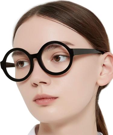OCCI CHIARI Round Reading Glasses for Women - Fashion Readers 0.0 to 3.5 (Black 3.0) - Stylish & Comfortable International Shipping Available - Buy Online on GoSupps.com