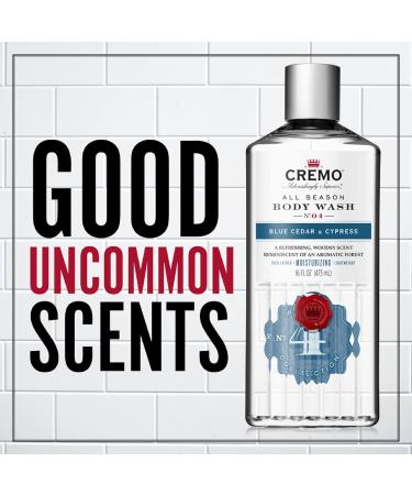 Cremo Rich-Lathering Blue Cedar & Cypress Body Wash - Woodsy Scent with Lemon Peel, Cypress & Cedar Notes - 16 Fl Oz (2-Pack) - Buy Online on GoSupps.com