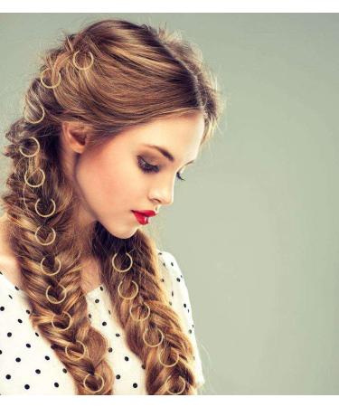 60 Pcs Aluminum Hair Rings & Clips Set - Dread Locks & Braids Accessories for Stunning Hairstyles - Buy Online on GoSupps.com