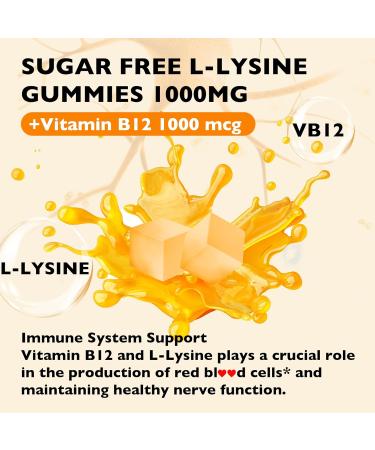 Well&Whole L-Lysine Gummies 1000mg and Sulforaphane Supplement from Broccoli Sprouts for Kids - Buy Online on GoSupps.com