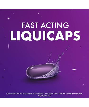 ZzzQuil Nighttime Sleep Aid LiquiCaps 25mg - Non-Habit Forming - 72 Count - Buy Online on GoSupps.com