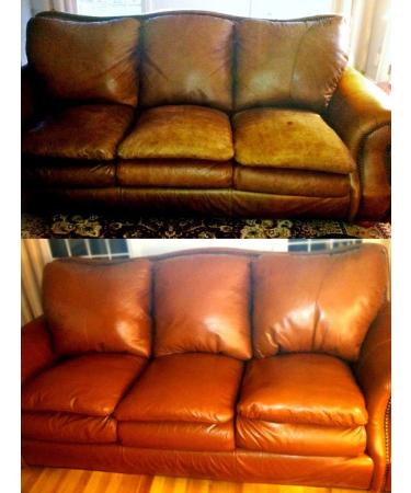 Furniture Leather Max Complete Leather Refinish and Repair Kit/Now with 3 Color Shades to Blend with/Leather & Vinyl Restorer (Deep Browns) - Buy Online on GoSupps.com