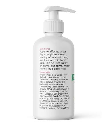 Rapid Recovery Aloe Vera Gel 4 oz with CICA, Chamomile, Cucumber, Monoi & Rosehip Oil - Soothes Sunburn, Irritated, Dry, Itchy Skin | Non-Sticky, Hydrating, Paraben-Free | Natural Preservative - Buy Online on GoSupps.com