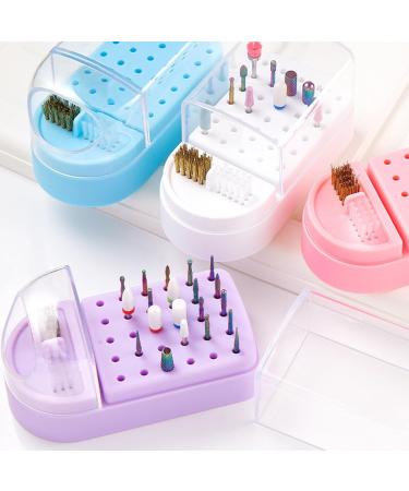 2 in 1 Nail Drill Bits Holder Nail Drill Bits Cleaning Brush Case 30 Holes Nail Art Drill Bits Stand Display Storage Box Nail Drill Bit Organizer Foot Care Home Use - Buy Online on GoSupps.com