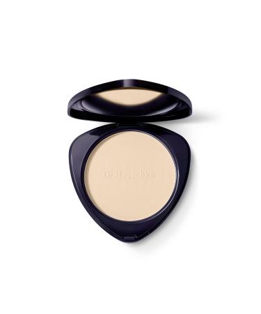 Dr. Hauschka Liquid Compact Powder 00 Translucent Natural Mineral Set & Mattify Touch-up Silky Finish All Skin Tones 0.28 oz