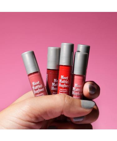 theBalm Meet Matte Hughes Miami Mini Kit | Set of 6 Liquid Lipsticks | Persistent Loyal Fierce Fearless Charming Handsome | Shop Internationally - Buy Online on GoSupps.com