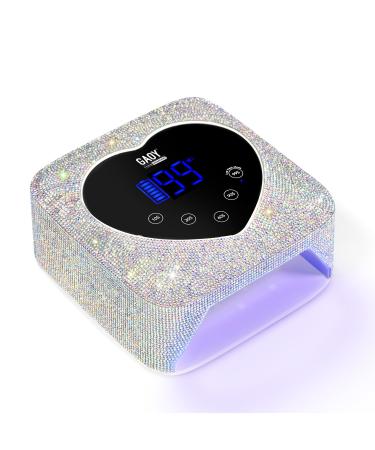 GAOY Cordless UV Light for Gel Nails Professional Nail Lamp Rechargeable Nail Dryer with Diamond for Fast Curing