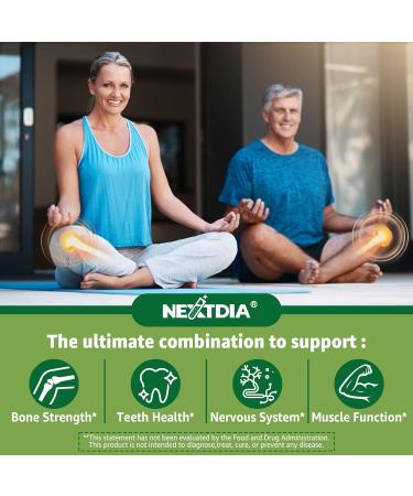 Nextdia 1P Calcium Citrate Gummies 1200MG + 1P Red Yeast Rice Gummies 2400MG for Adults - Buy Online on GoSupps.com