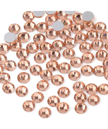 Beadsland 1440 pieces flat back rhinestones nail crystals rhinestones for nails champagne colors SS3 (1.3-1.4mm) champagne colors SS3/1440pcs