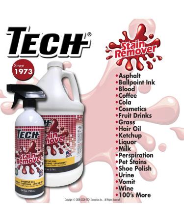 TECH Stain Remover Spray - 24 oz for Carpet Clothes & Upholstery | Ultimate Fabric Cleaner - Buy Online on GoSupps.com