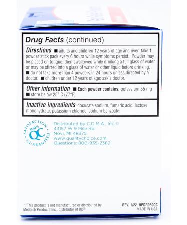Quality Choice Fast Pain Relief Powder Contains 50 Powder Packets for Rapid Pain Relief. Contains Aspirin & Caffiene - Buy Online on GoSupps.com
