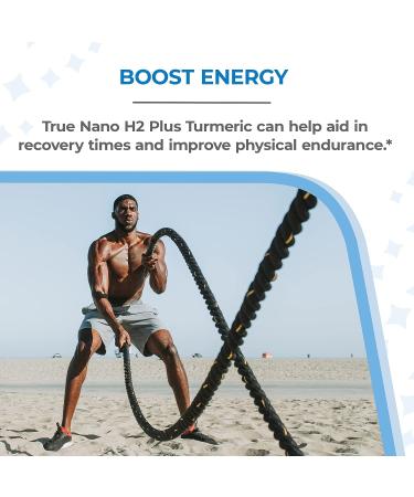 True Nano H2 with Turmeric | Boosts Energy & Antioxidant | 60 Capsules - Buy Online on GoSupps.com