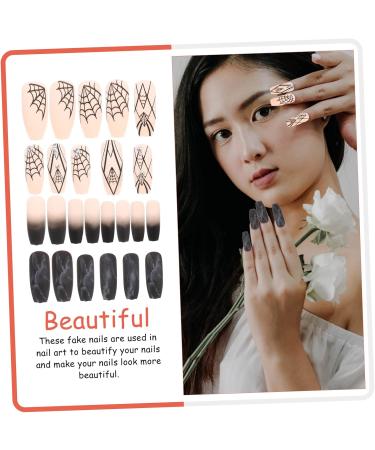 FRCOLOR 2 Sets Halloween Fake Nails Pride Press on Nails Halloween False Nails Halloween Rhinestone Fake Nails Halloween Fakes Nails Nail Art Supplies Coffin Acrylic Abs Woman Wedding - Buy Online on GoSupps.com