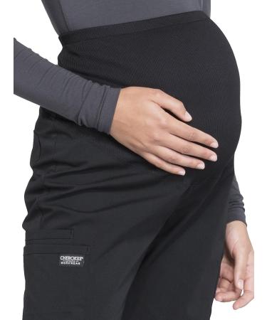Cherokee Maternity Scrub Pants for Women - Soft Stretch Workwear for Professionals - Size Large, Black - WW220 - Buy Online on GoSupps.com