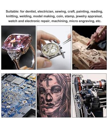 Magnifying Glasses with LED Light Jeweler Loupe Watch Repair Magnifier with 2 Interchangeable Lens 8X 15X 23X for Close Work Small Gift - Buy Online on GoSupps.com