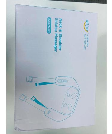 AllJOy Wireless Neck Massage Device with Warmth - 4D Shiatsu Massager for Neck Back Shoulder & Leg Pain Relief - Perfect Gift for Men & Women - Buy Online on GoSupps.com