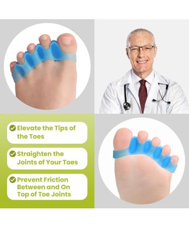 Buy Bukihome Toe Separators - 6 Pair Soft Gel Spacers for Bunions & Foot Pain Relief | Therapeutic Toe Stretcher for Men & Women - Buy Online on GoSupps.com
