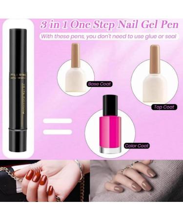  Yugugomo Women's Nail Pencils Women's Nail Polish Sets | 6-Color Quick-Drying Colored Pencils No UV Gel Nail Polish Painting Accessories Manicure Assistant - Buy Online on GoSupps.com