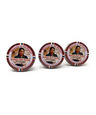 Navajo Medicine of The People Pinon Sap Burn Salve - 0.75 oz x 3 Tins - Powwow Essential - Buy Online on GoSupps.com