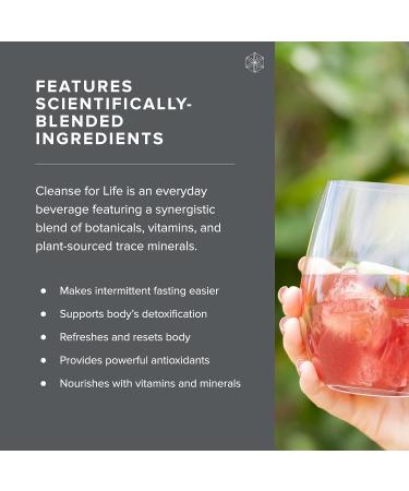 Isagenix Cleanse for Life - Detox Cleanse Drink with Vitamin B12, Niacin & Vitamin B6 - 96g Canister (Natural Rich Berry Flavor) - Buy Online on GoSupps.com
