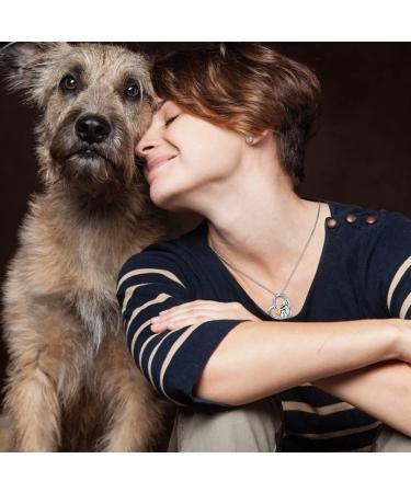 Chenghong 925 Sterling Silver Dog Chain Necklace with Crystals - Perfect Gifts for Women & Dog Lovers - Buy Online on GoSupps.com