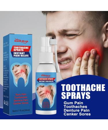 2pcs Oral Care Spray Toothache Relieving Spray Instant Teeth Treatment Relief Toothache Sprays Toothache Pain Relief for Adult Freshen Breath and Improve Oral Health Gum Disease Treatment Mouth Spray - Buy Online on GoSupps.com