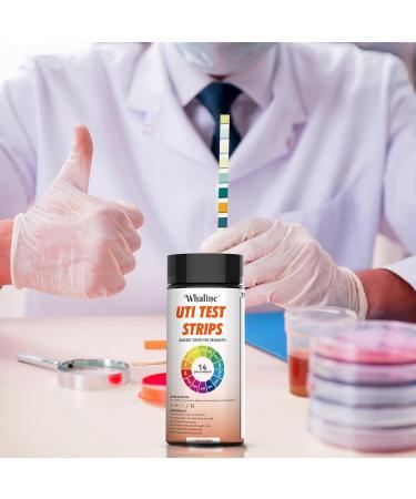 Whaler 14-in-1 Urine Test Strips - 100 Pieces for UTI Diabetes & Ketosis Analysis | Accurate & Easy Reference Color Card - Buy Online on GoSupps.com