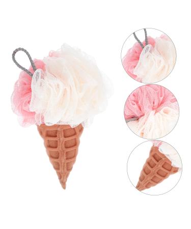Buy 1pc Ice Cream Bath Ball Mesh Scrubber - Soft Bath Sponge & Loofah for Spa & Shower | International Shipping Available - Buy Online on GoSupps.com