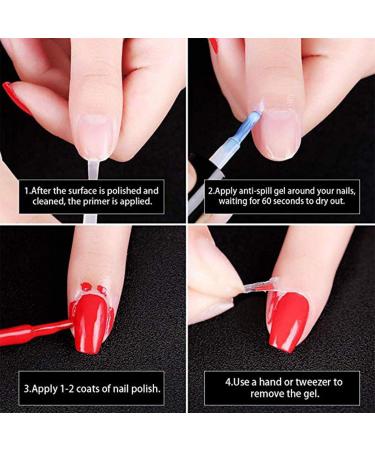 LPG-LATEX Pull-Off Straps | Anti-Overflow Nail Polish Edge Protection | Nail Art Adhesive in Pink - Buy Online on GoSupps.com