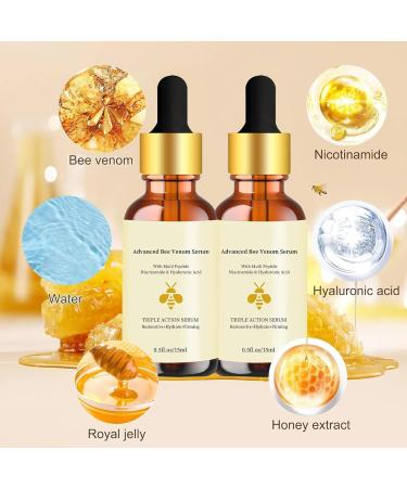  Actsime Set of 2 bee venom serums anti-wrinkle cream face serum anti-wrinkle and anti-aging instant facial firming - Buy Online on GoSupps.com