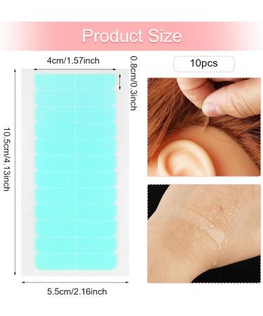 Prasacco Double Sided Hair Extension Tape - 10 Sheets/120 Pieces - Waterproof Adhesive for Hair Extensions - 4x0.8cm - Replacement Wig Tape - Buy Online on GoSupps.com