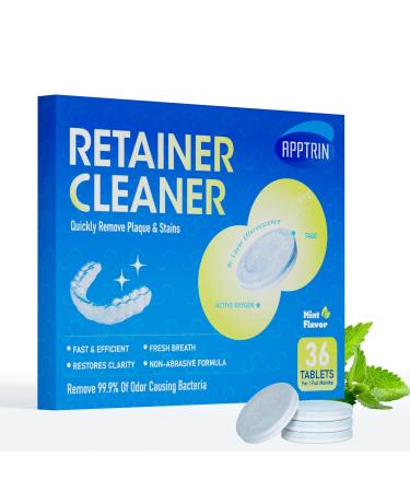APPTRIN Cleansing Tablets 36 Tablets Retainer Cleaner