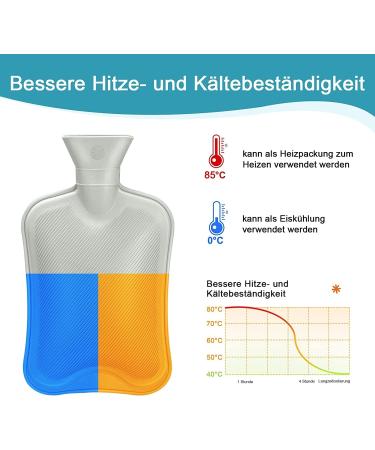 Buy Adult Foot Warmers - 2 in 1 Heat Bottle & Plush Cover | Winter Foot Heater for Men & Women (L 42-46 Gray) - International Shipping Available - Buy Online on GoSupps.com