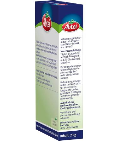 Abtei Artichoke Plus Capsules - Support Liver & Digestion | 30 Capsules for Optimal Health - Buy Online on GoSupps.com