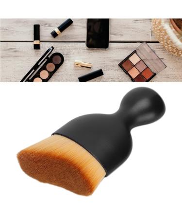 Shop Curving Wine Glass Foundation Brush for Liquid Makeup | Best Base Makeup Brush (Brown - Buy Online on GoSupps.com