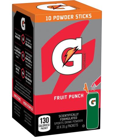 Gatorade Powder Fruit Punch 10 x 35g - Buy Online on GoSupps.com