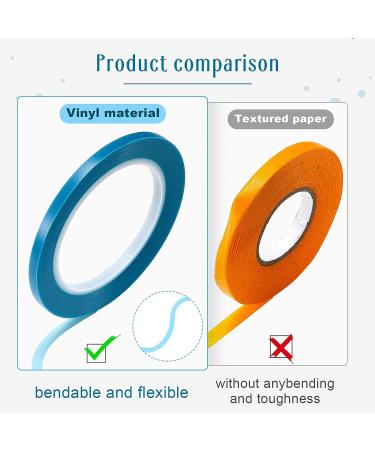 Vinyl Tape for Automotive Paint | High Temperature Low Tack Masking Tape - 5 Rolls (1/16-3/4) - Buy Online on GoSupps.com