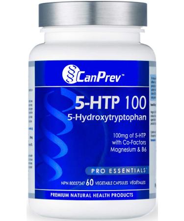 CanPrev 5-HTP 100 with B6 and Magnesium Vegi Capsules 60 Count