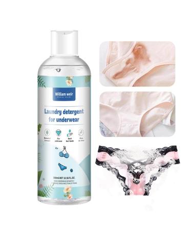 Delicate Laundry Detergent Natural Lavender Scent Lingerie Wash Mild Laundry Detergent - 300ml Underwear Cleaning Liquid Blood Stain Remover for Lingerie Bath Towels Cashmere Pochy