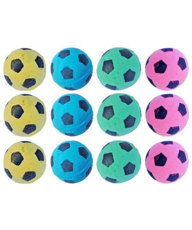 PETFAVORITES Foam Soccer Balls Cat Toys 12 Pack