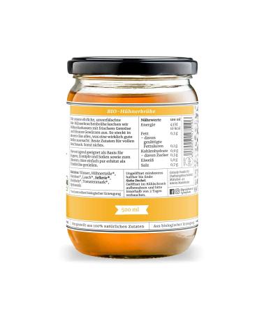 Mom's Secret Chicken Bone Broth (6x500ml) - Nutrient-Rich Long Cooked Biological Chicken Broth for Healthy Living - Buy Online on GoSupps.com