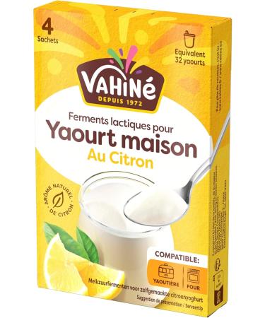 VAHIN - Lemon Ferments for Yogurts 4 x 5 g - Buy Online on GoSupps.com