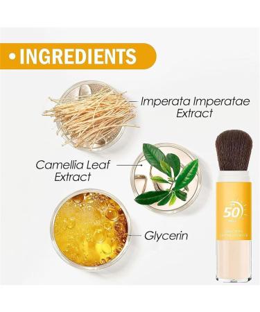 Mineral Sun Protection Setting Powder Translucent Face Sunscreen Powder Spf 50+ Long-lasting Light Weight & Oil Controlling Makeup-Free Appearance - Buy Online on GoSupps.com