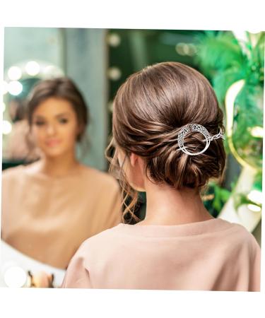 DOITOOL Vintage Viking Hairpins Hair Chopsticks Sliders for Women Slides for Girls Knot Hair Accessories Knot Hair Clip Silver Barrettes European and American Alloy Miss Trendy Accessories - Buy Online on GoSupps.com